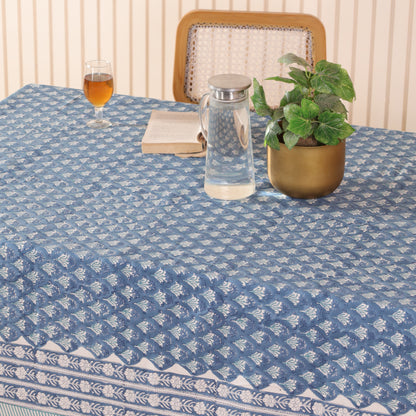 Cotton Handblock Tablecloth for Dining Table